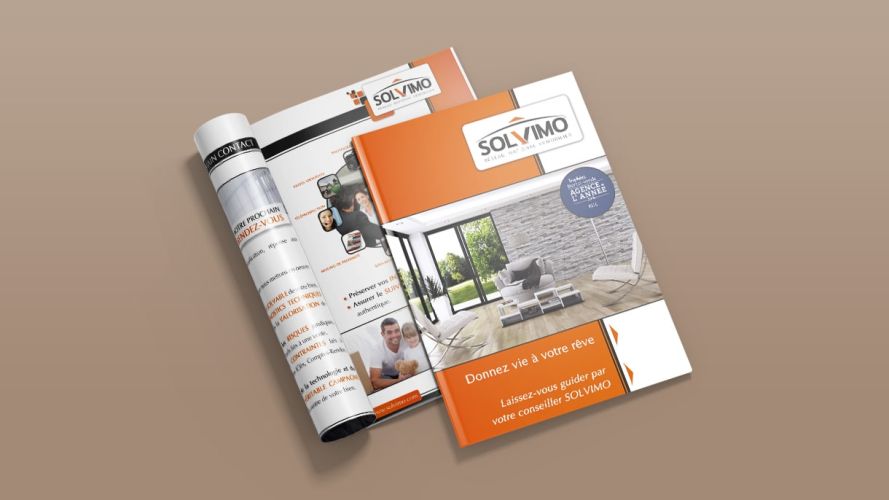 brochure-agence-immobiliere-gris-et-orange-solvimo